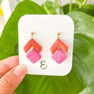 Clay hypoallergenic earrings